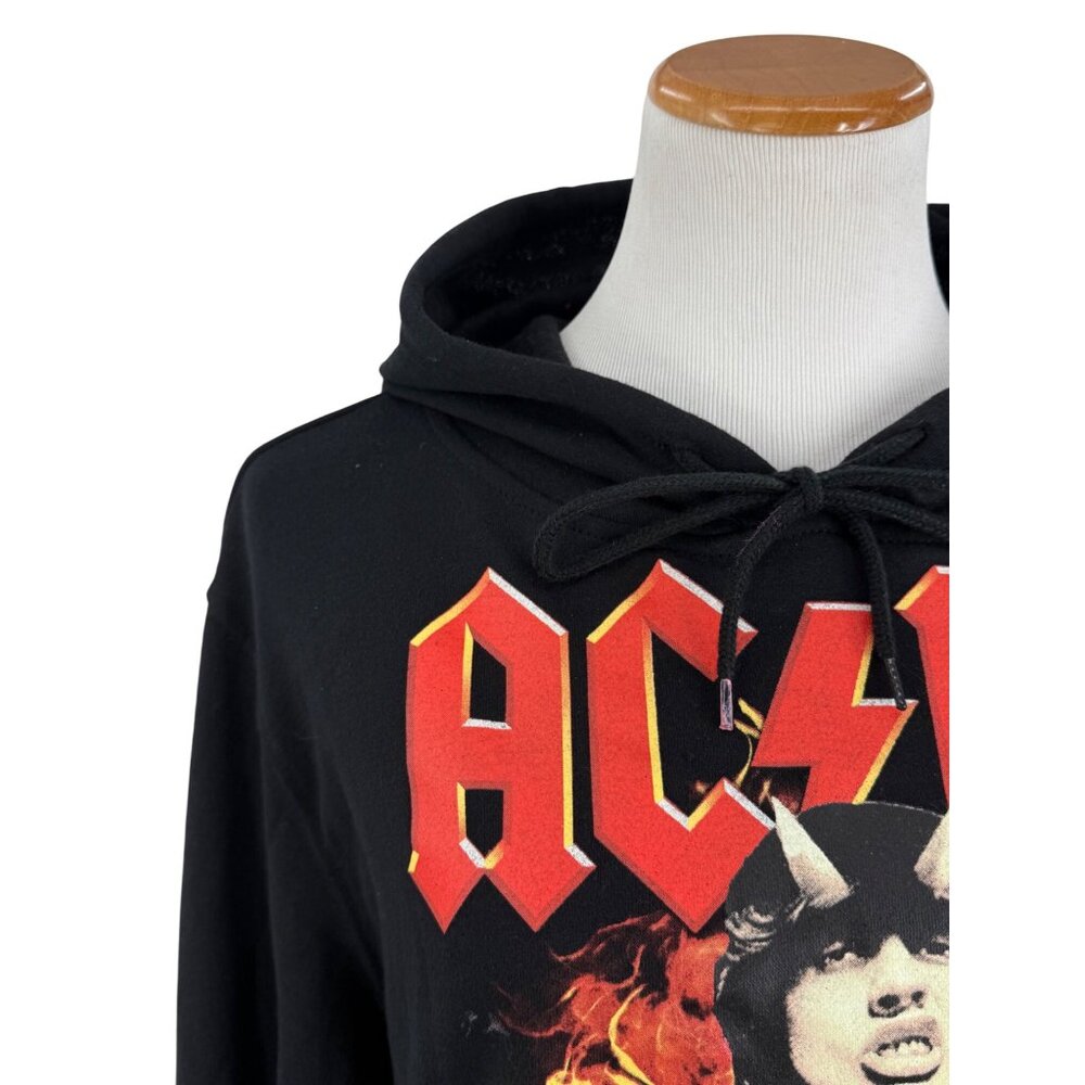 AC/DC Angus Young Graphic Hoodie Sweater Rock Band Merch Streetwear Unisex Lg - Picture 15 of 16